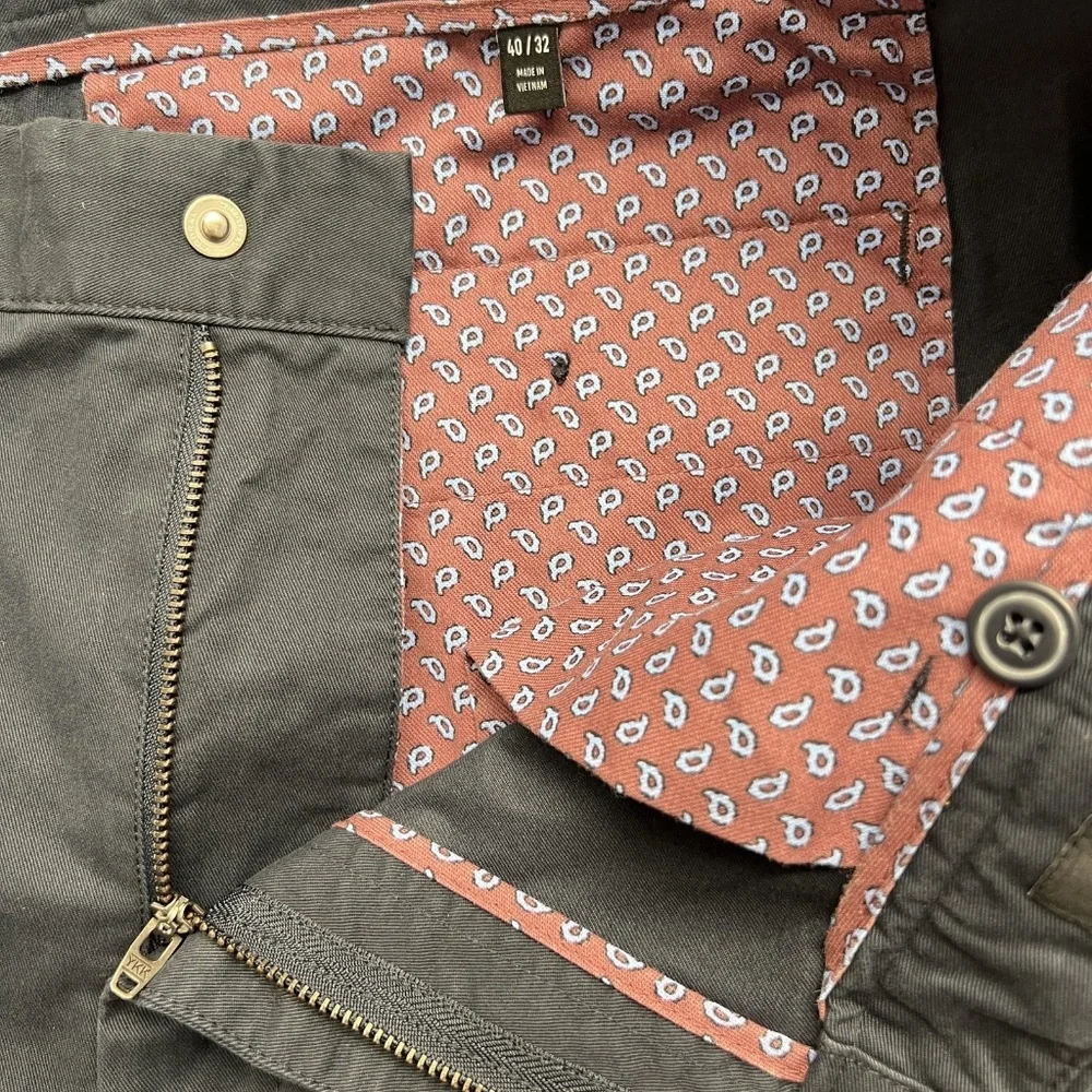 Bonobos Chino Pants‎ Mens 40x32 Navy Slim Fit Stretch Cotton Flat Front Straight